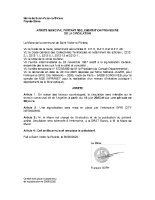 arrêté circulation l’ARGELIER