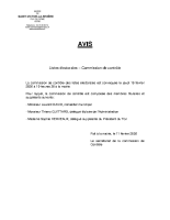 AVIS REUNION COMMISSION CONTROLE 2026